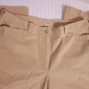 L.L. Bean tan pants  Womens Size 16